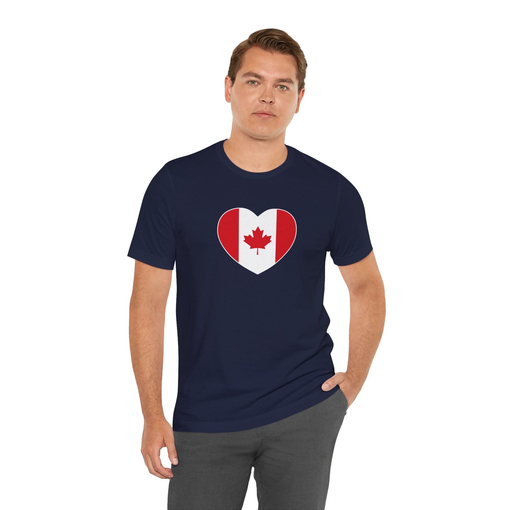 Canada Flag Heart T-Shirt