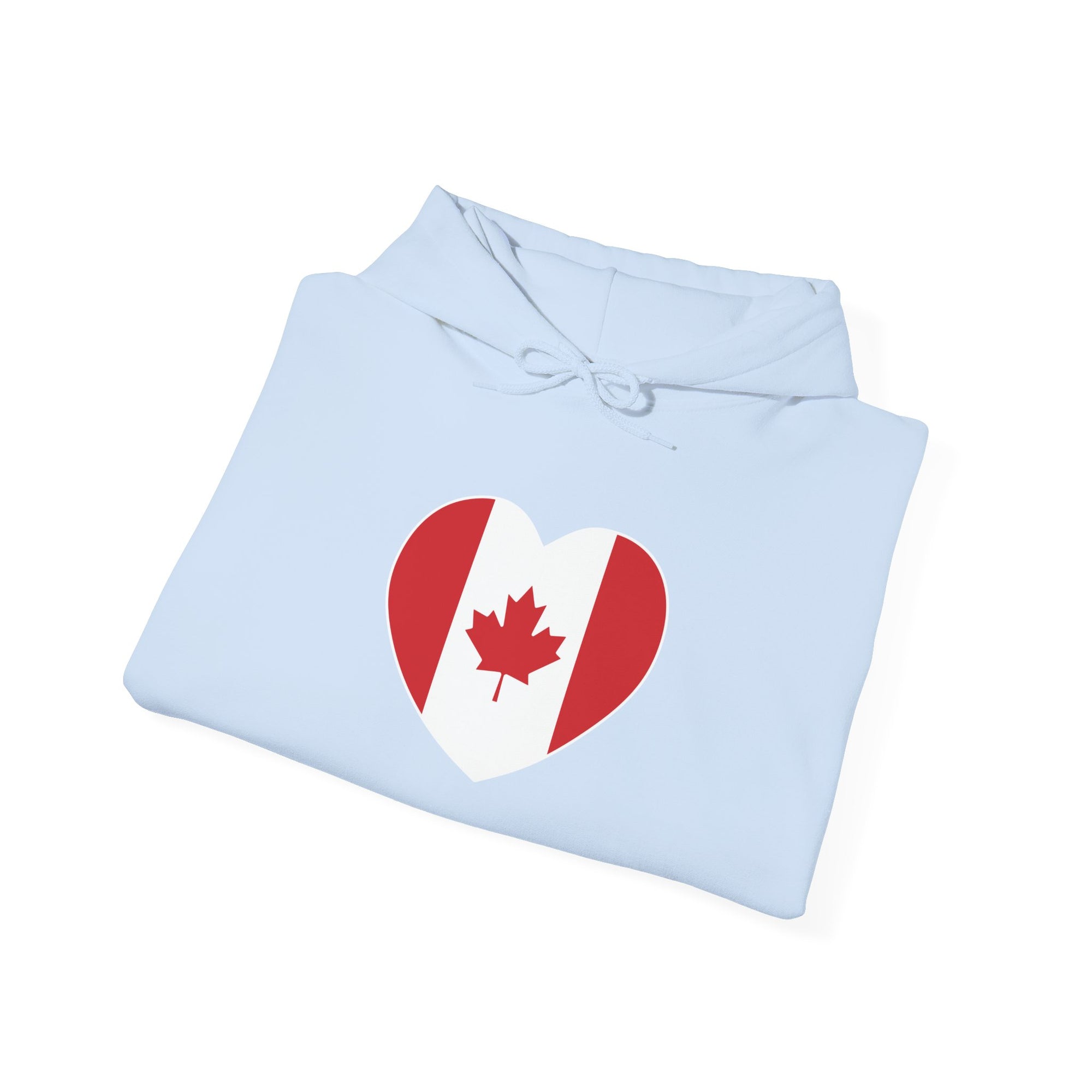 Canada Flag Heart Hoodie