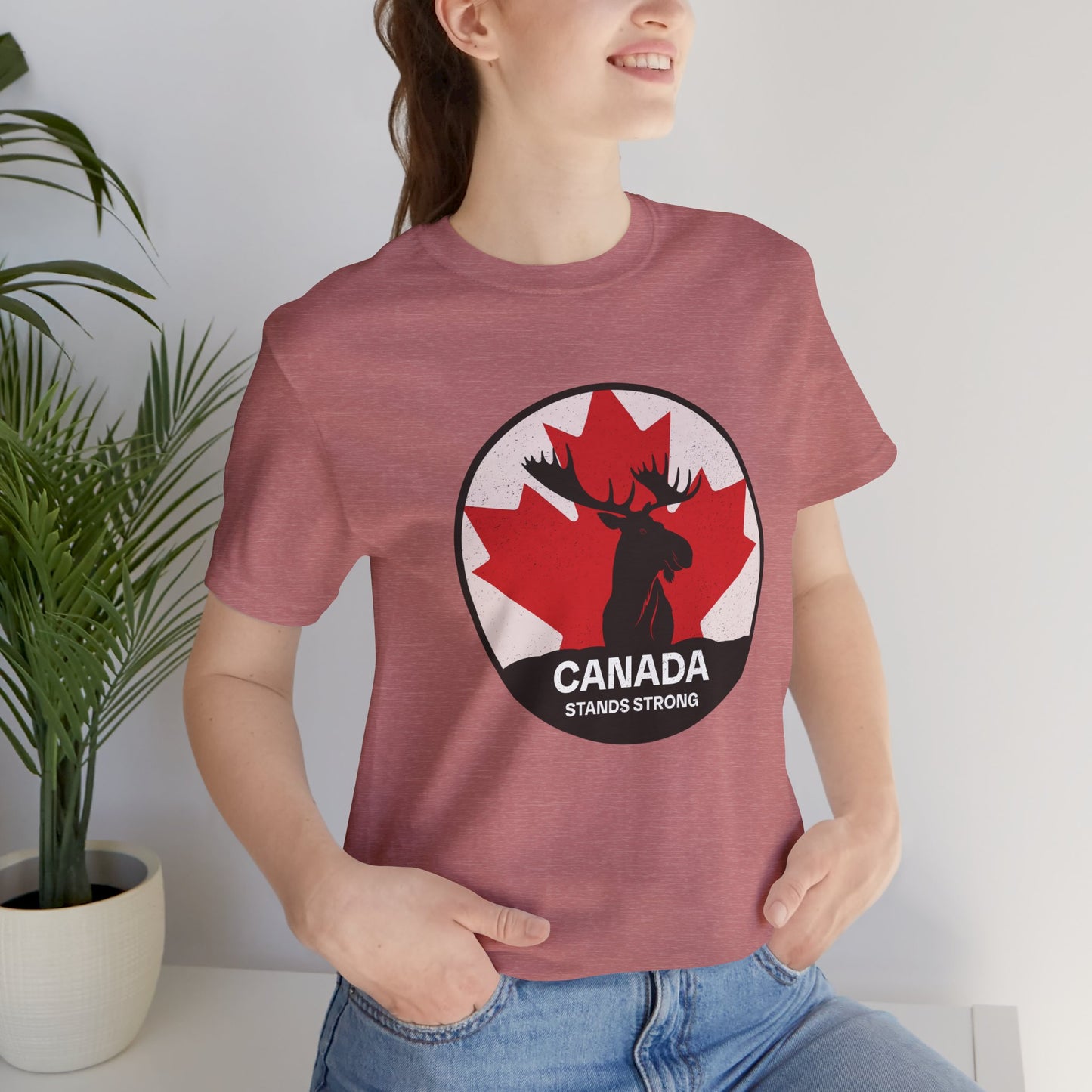 Canada Stands Strong (Moose) T-Shirt | Unisex