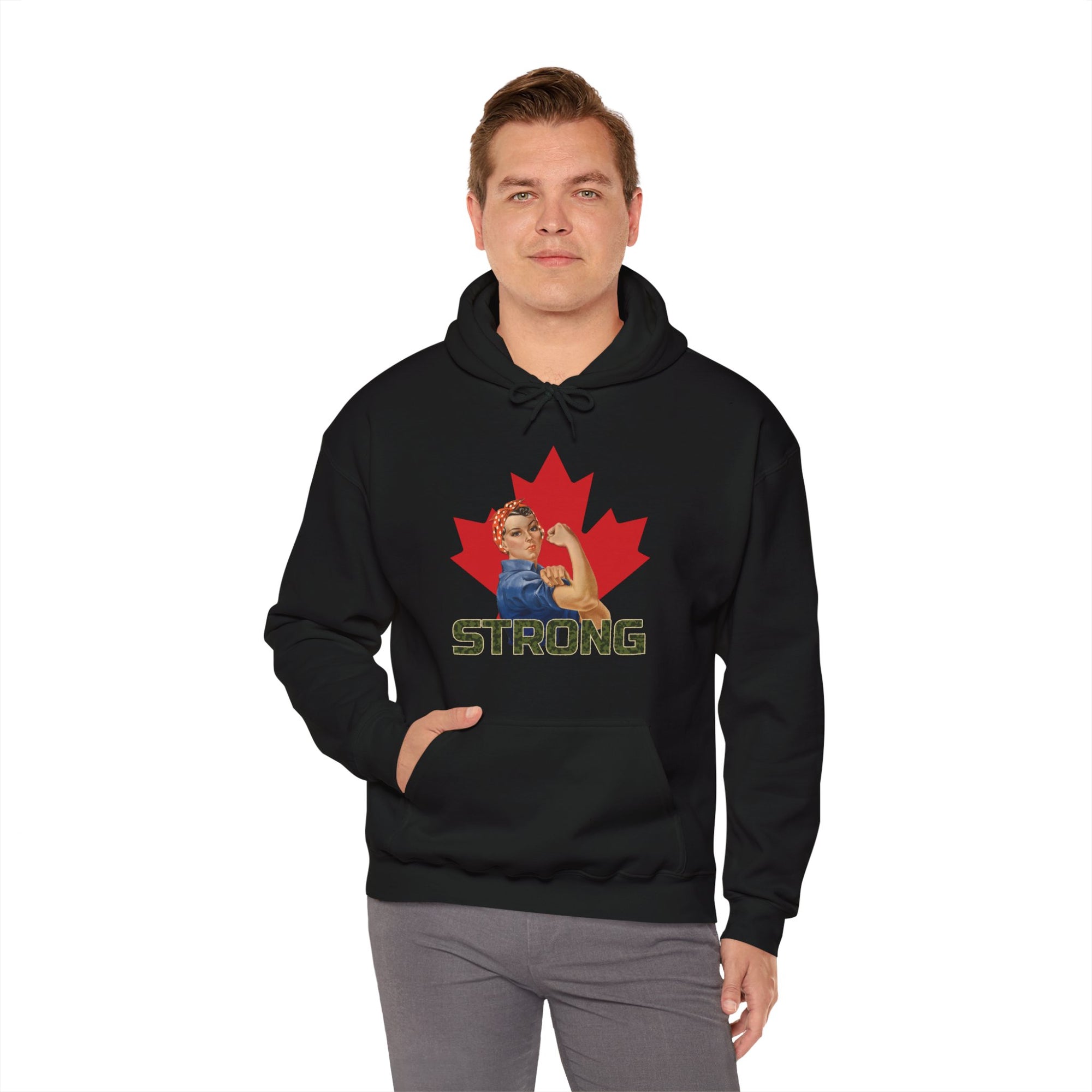 Canada Strong Woman Hoodie