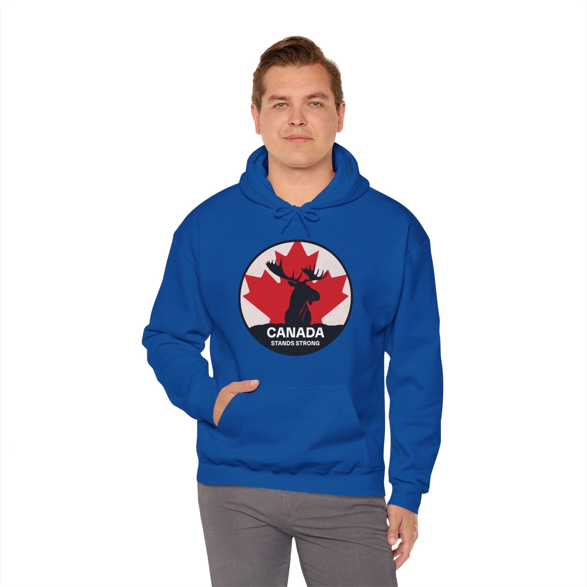 Canada Stands Strong Moose Hoodie