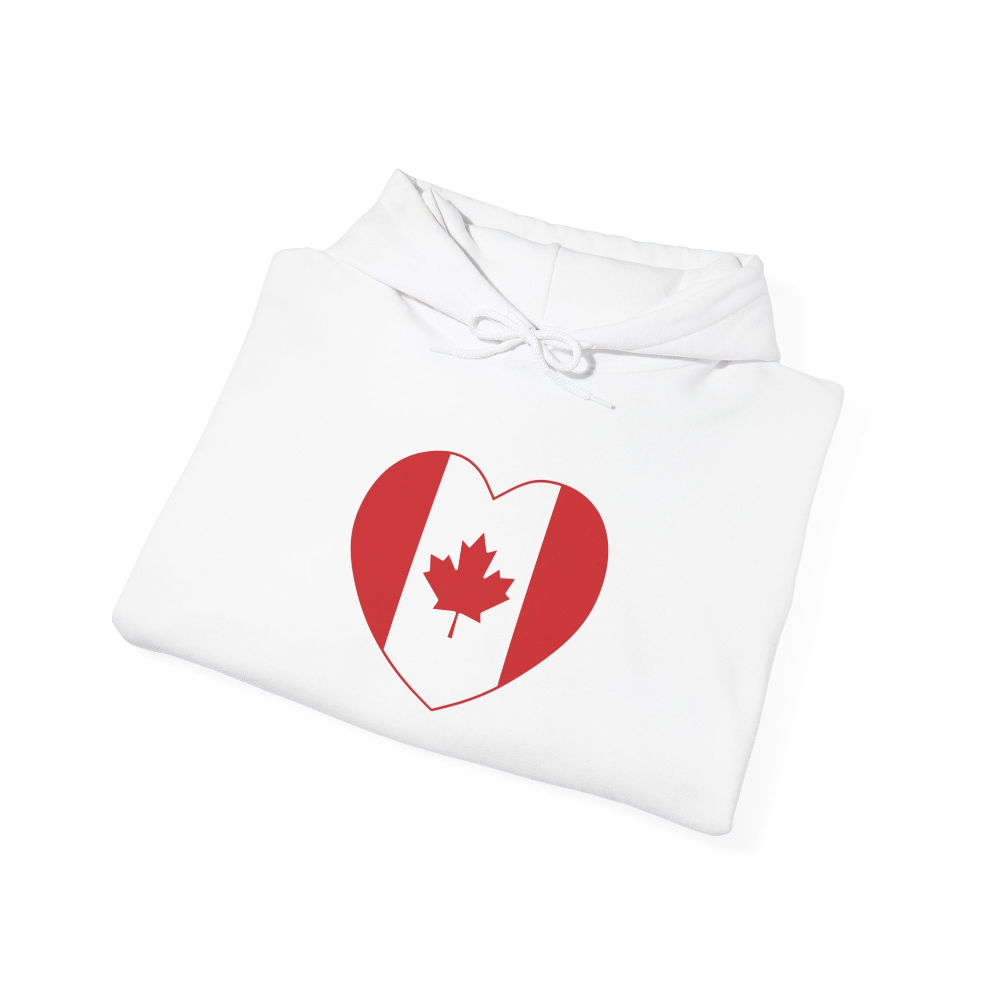 Canada Flag Heart Hoodie
