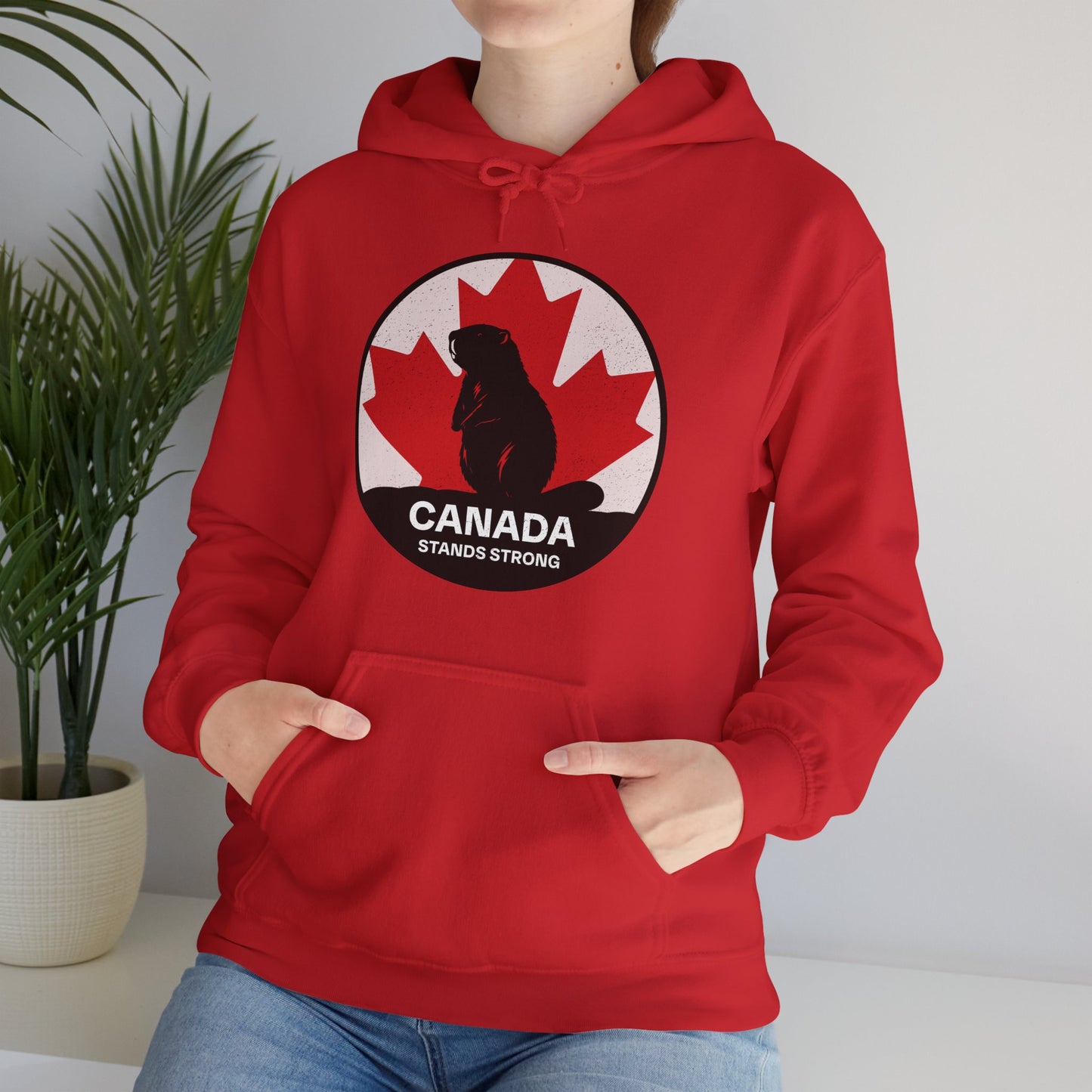 Canada Stands Strong Beaver Hoodie | Unisex