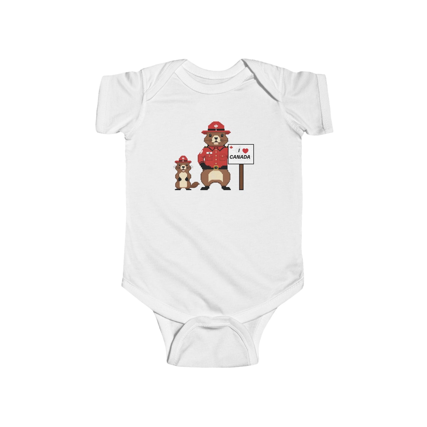 Cute Beaver Baby Onesie