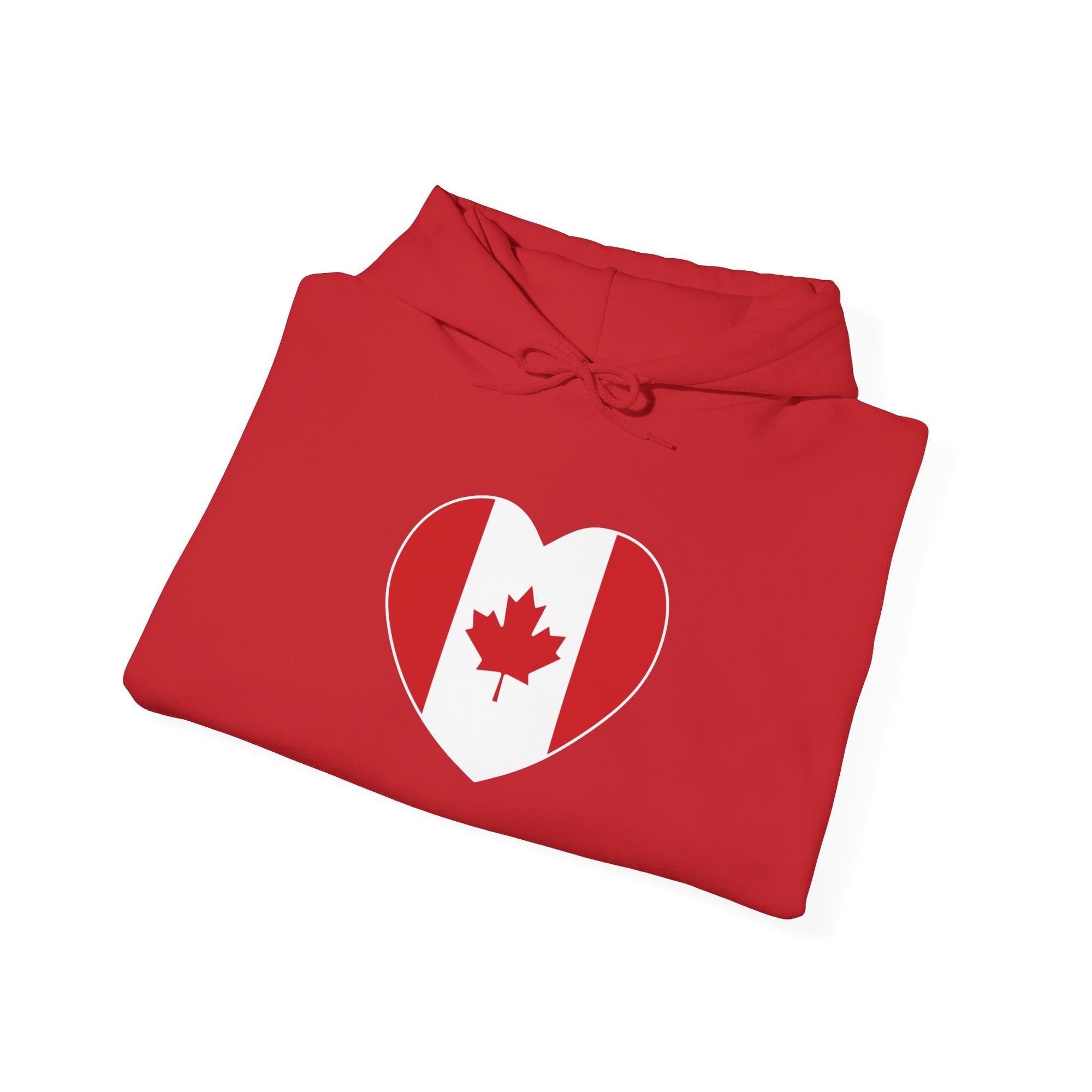 Canada Flag Heart Hoodie
