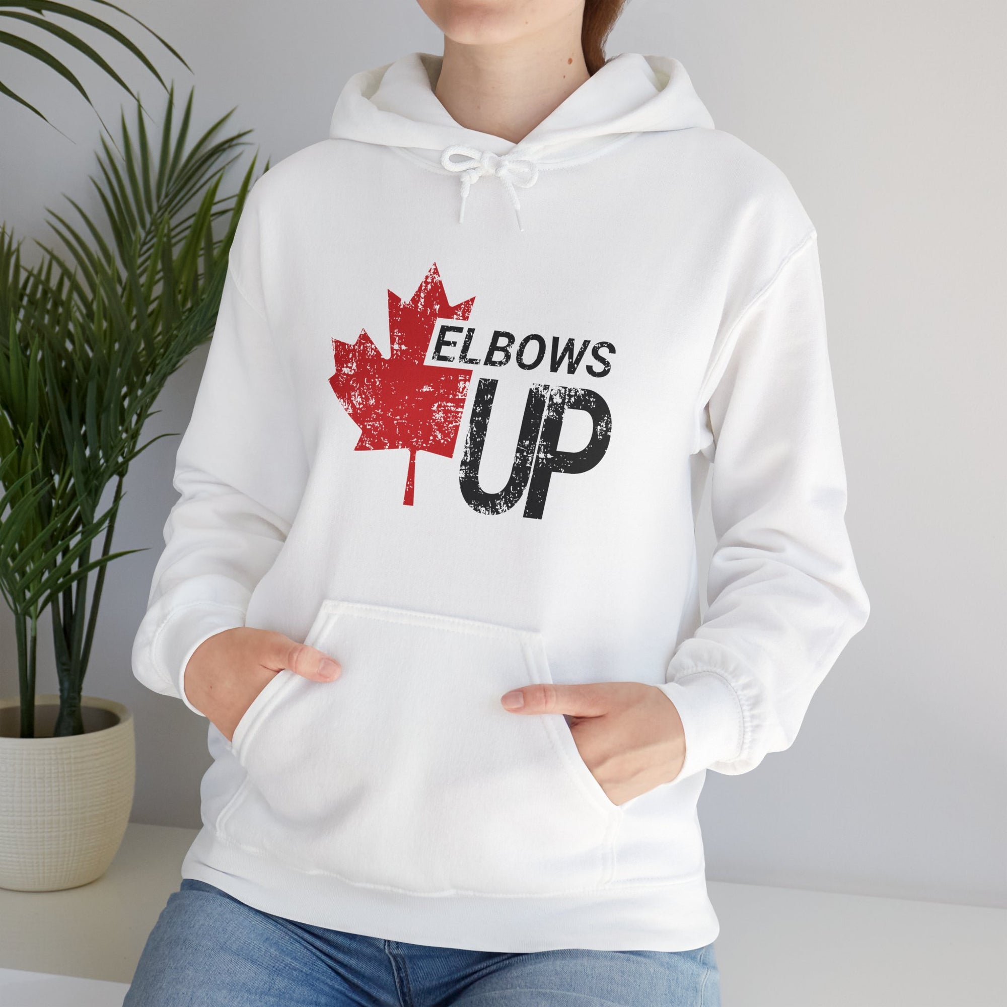 Elbows Up! (Maple Grunge) Hoodie