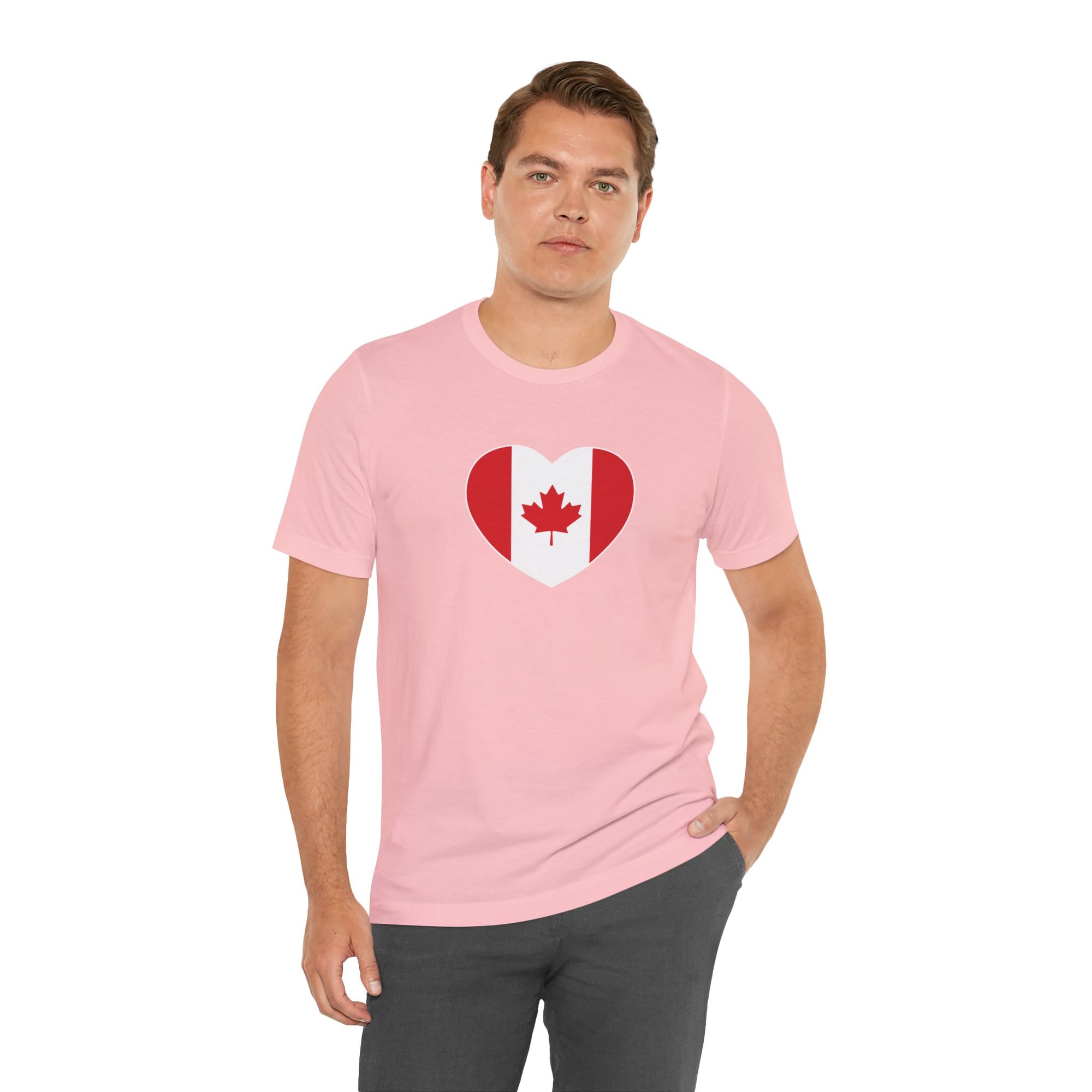 Canada Flag Heart T-Shirt