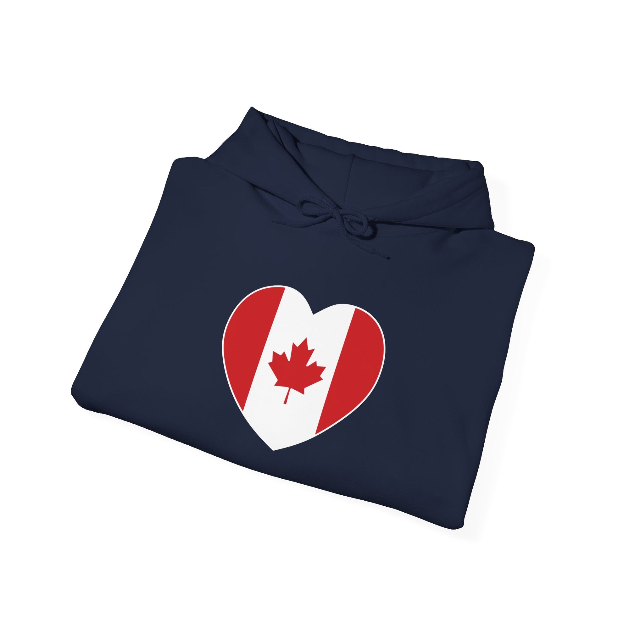 Canada Flag Heart Hoodie
