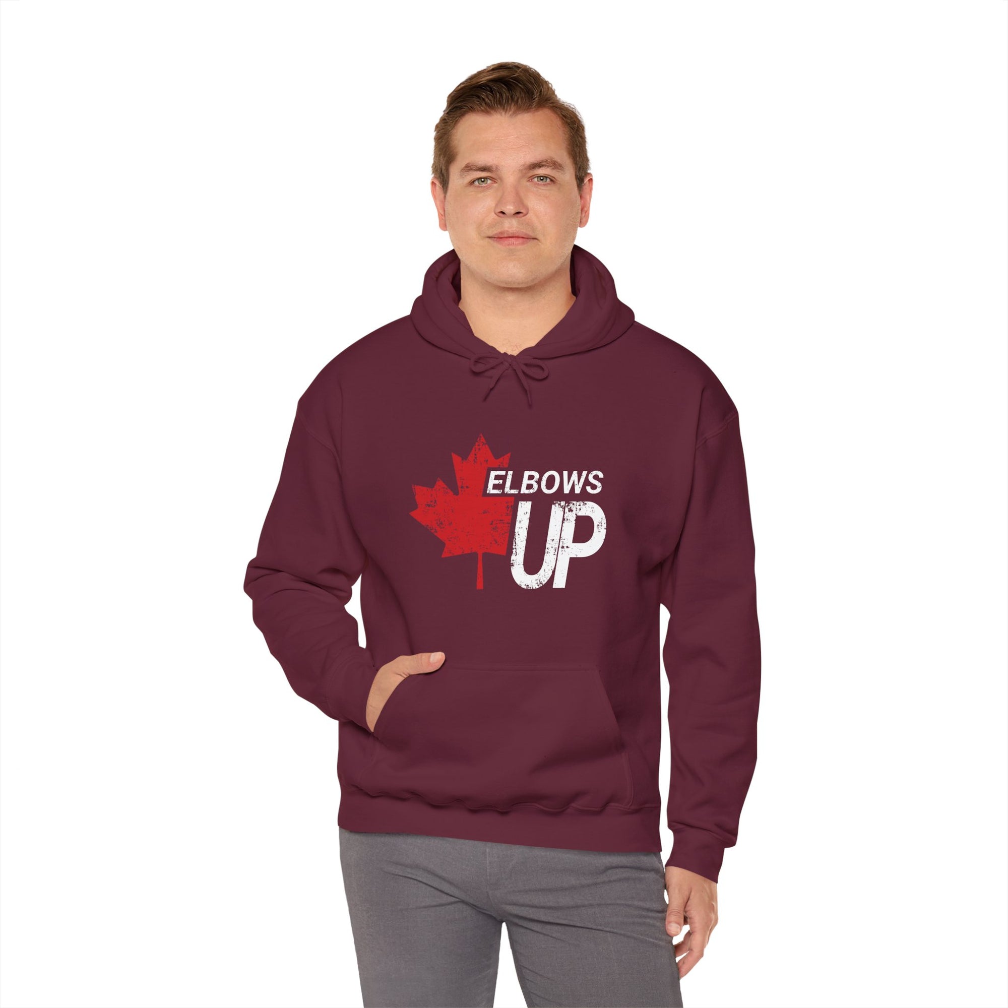 Elbows Up! (Maple Grunge) Hoodie