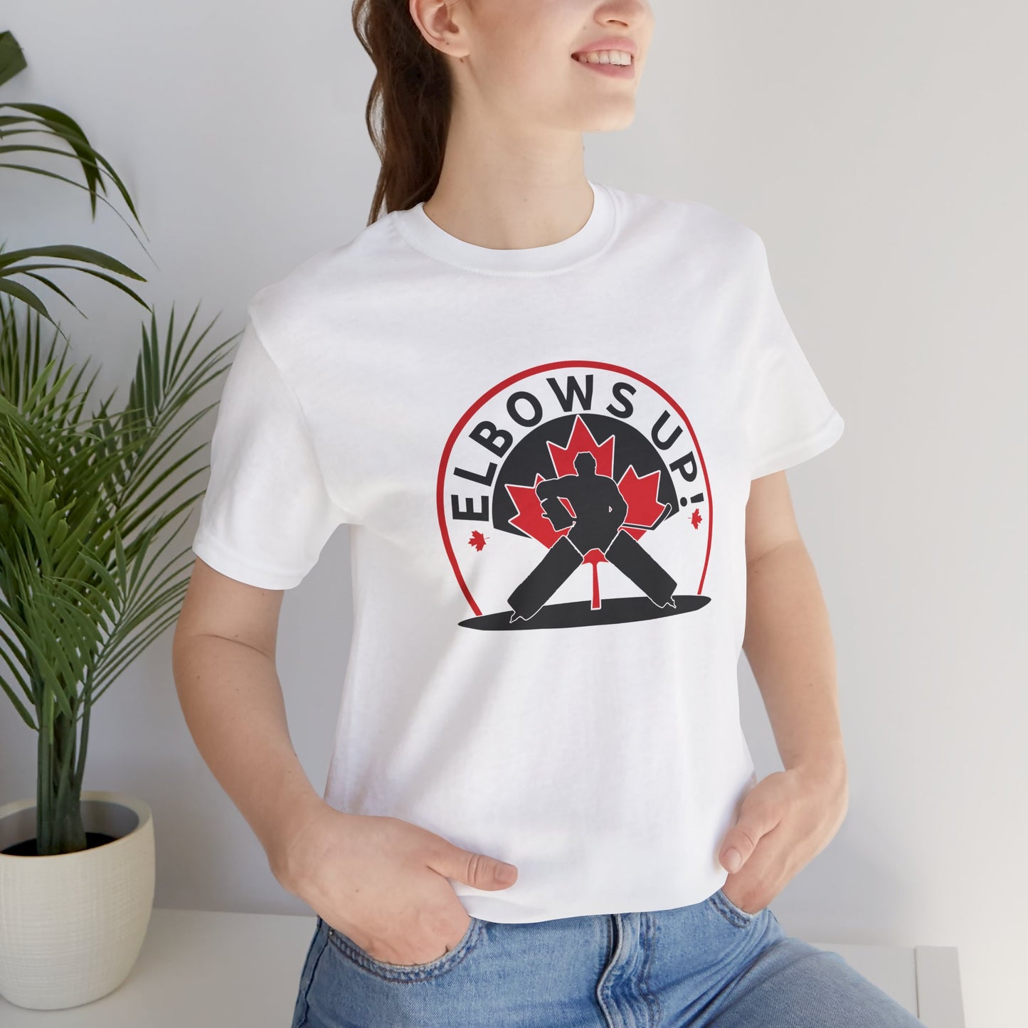 Elbows Up! (Hockey) T-Shirt | Unisex