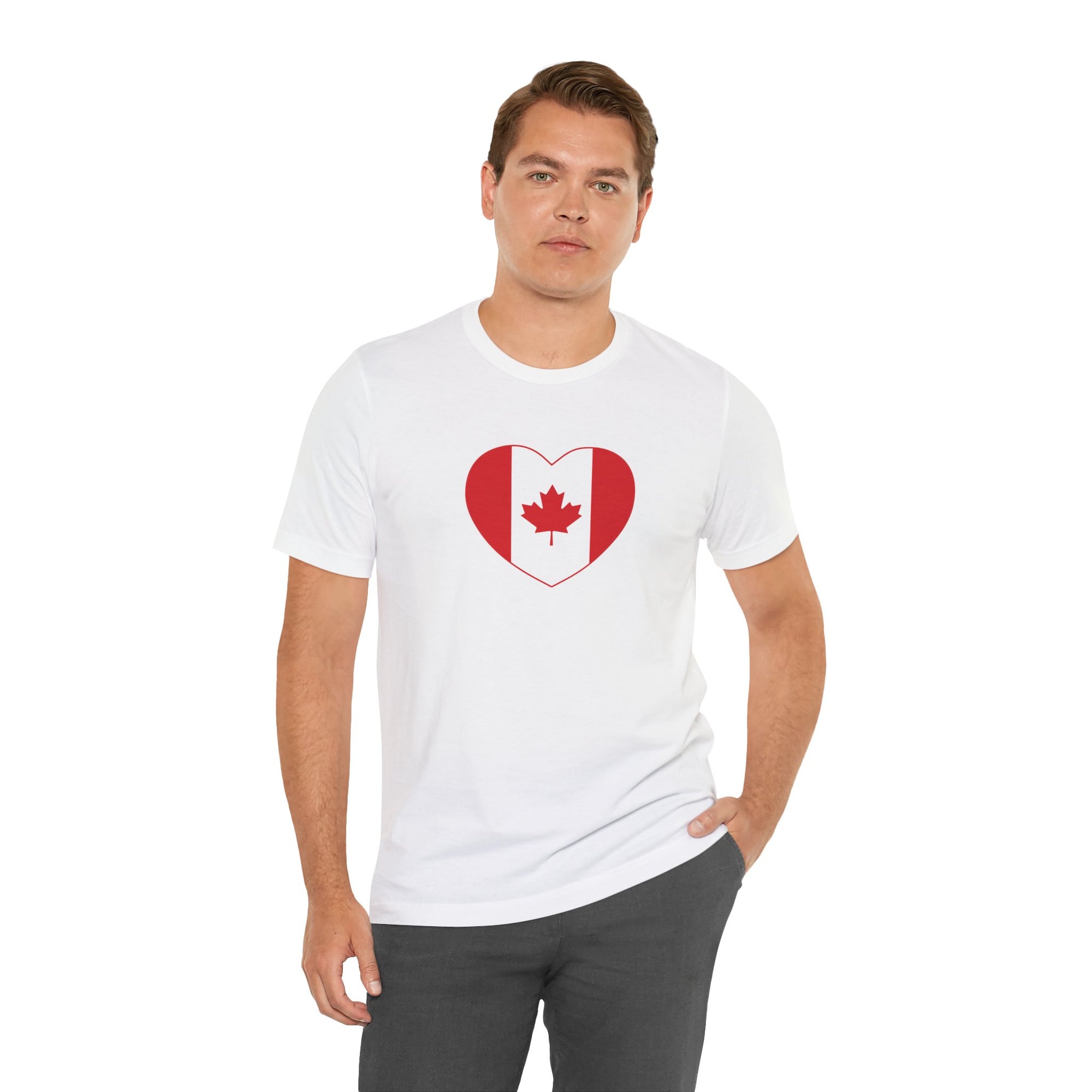 Canada Flag Heart T-Shirt