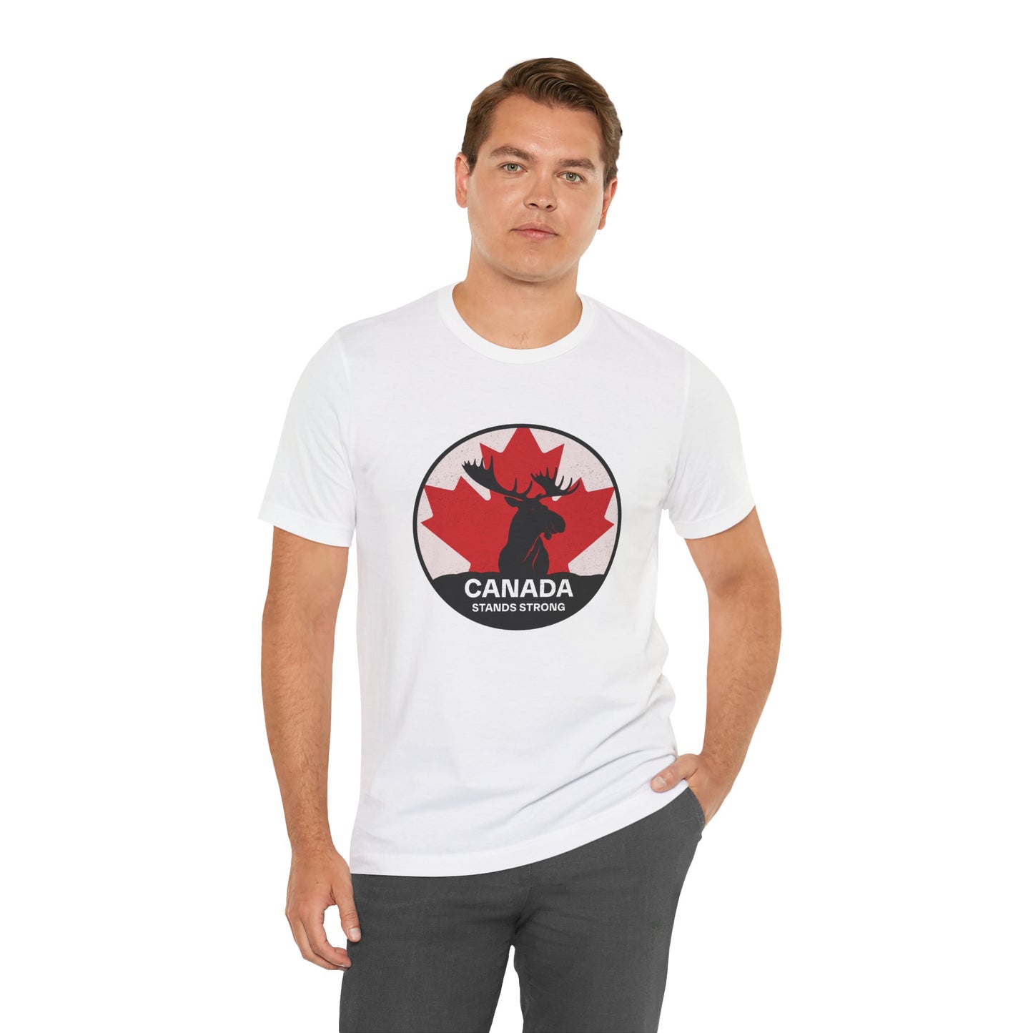 Canada Stands Strong (Moose) T-Shirt | Unisex