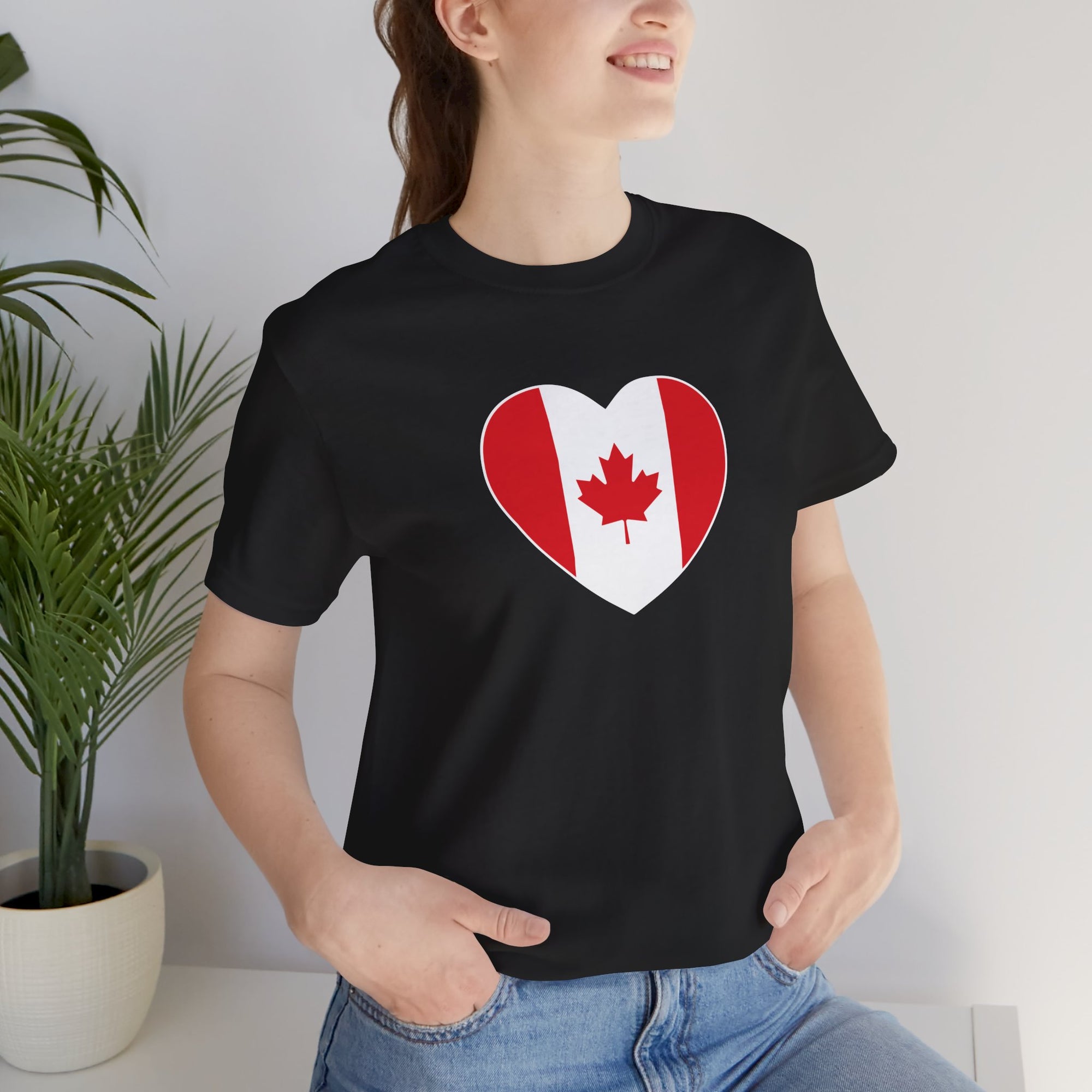Canada Flag Heart T-Shirt