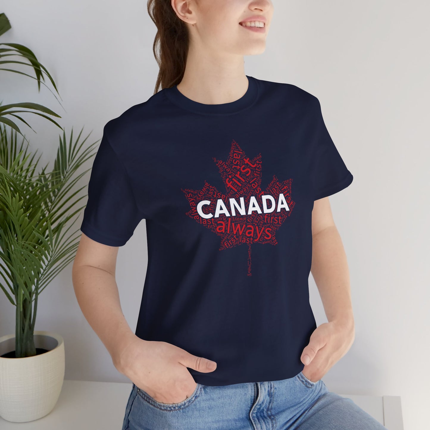 Canada First, Last, Always Maple Word Cloud T-Shirt