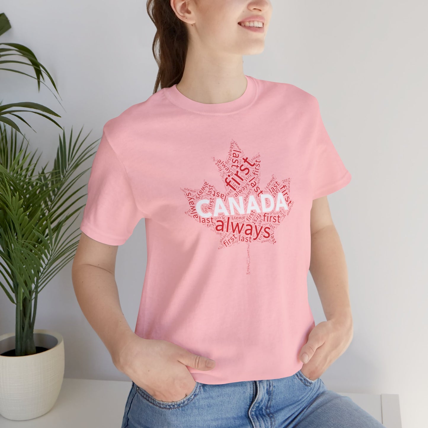 Canada First, Last, Always Maple Word Cloud T-Shirt