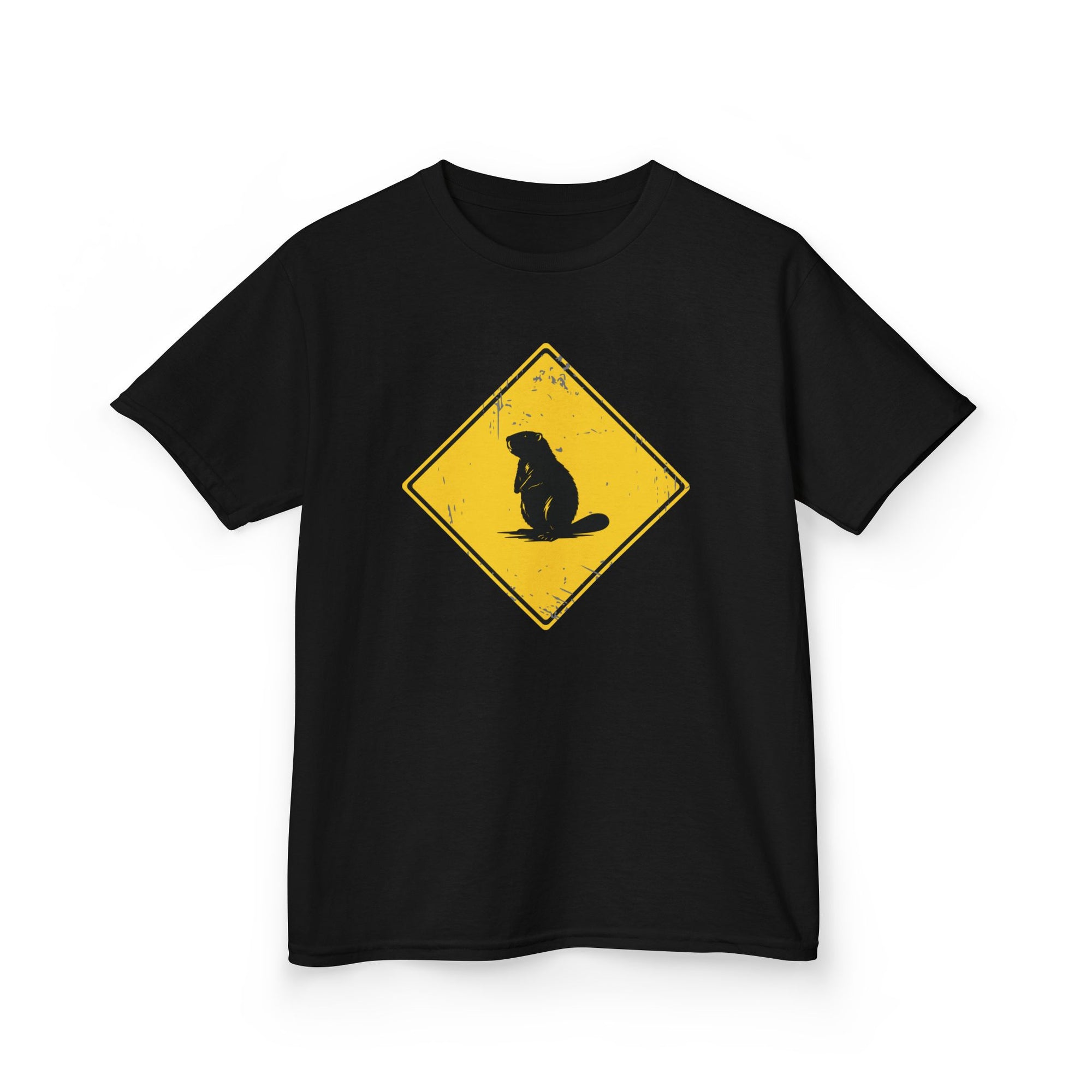 beaver crossing kids shirt black
