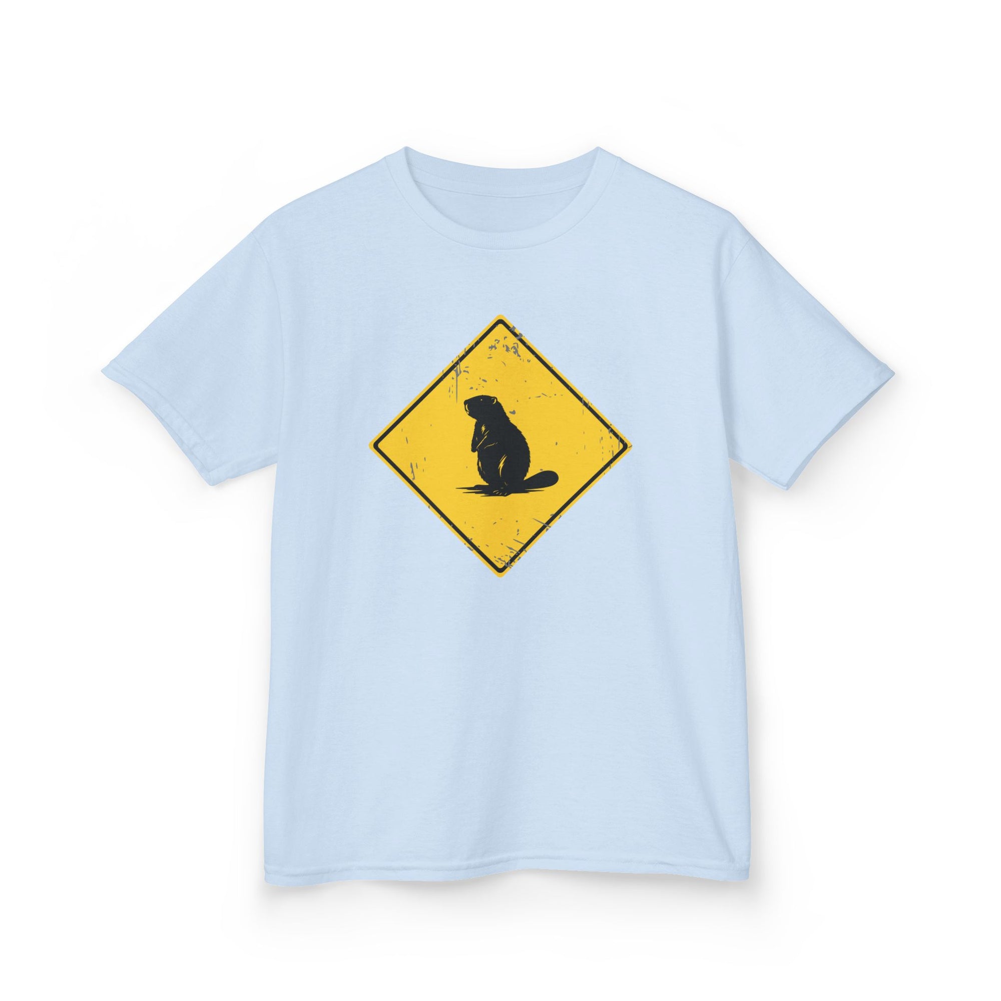 beaver crossing kids shirt light blue