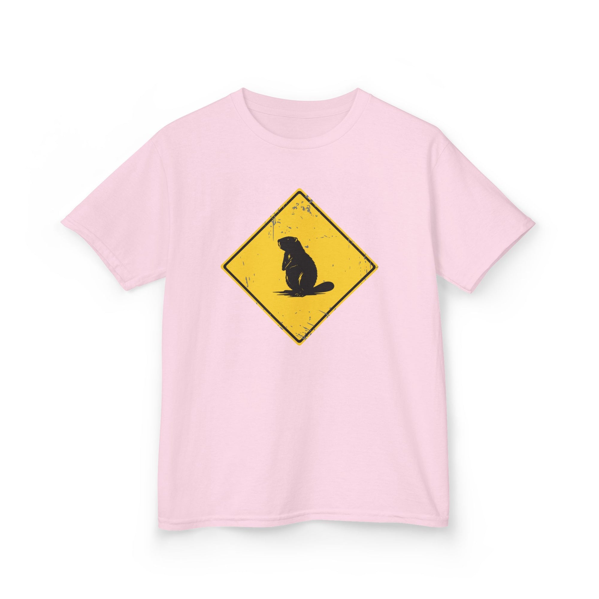 beaver crossing kids shirt pink