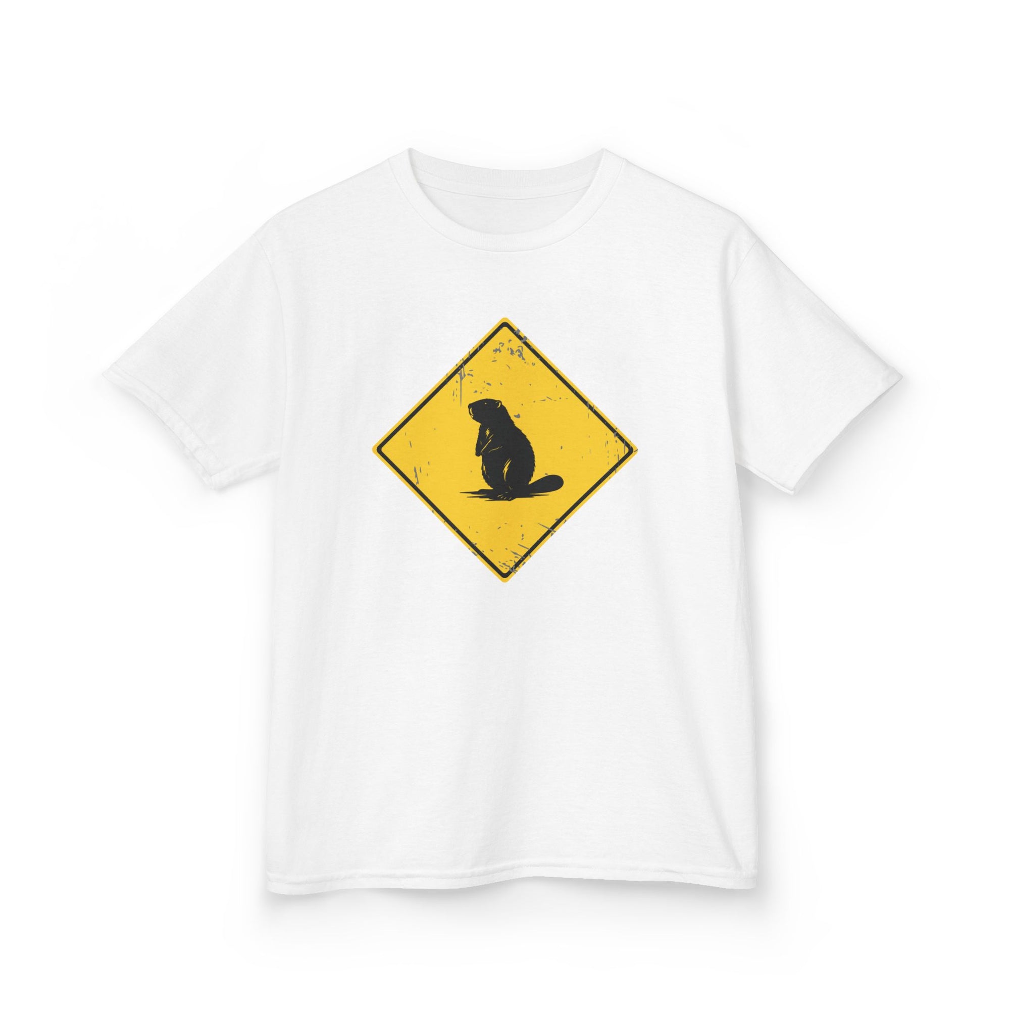 beaver crossing kids shirt white