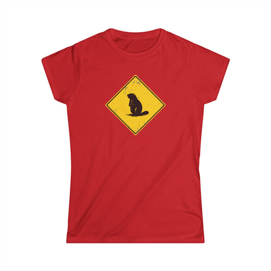 Beaver Crossing Women Shirt Red