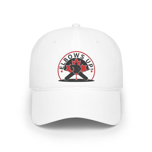 Elbows up! Baseball Cap White