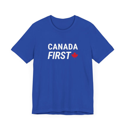 Canada First Maple Leaf Shirt Blue