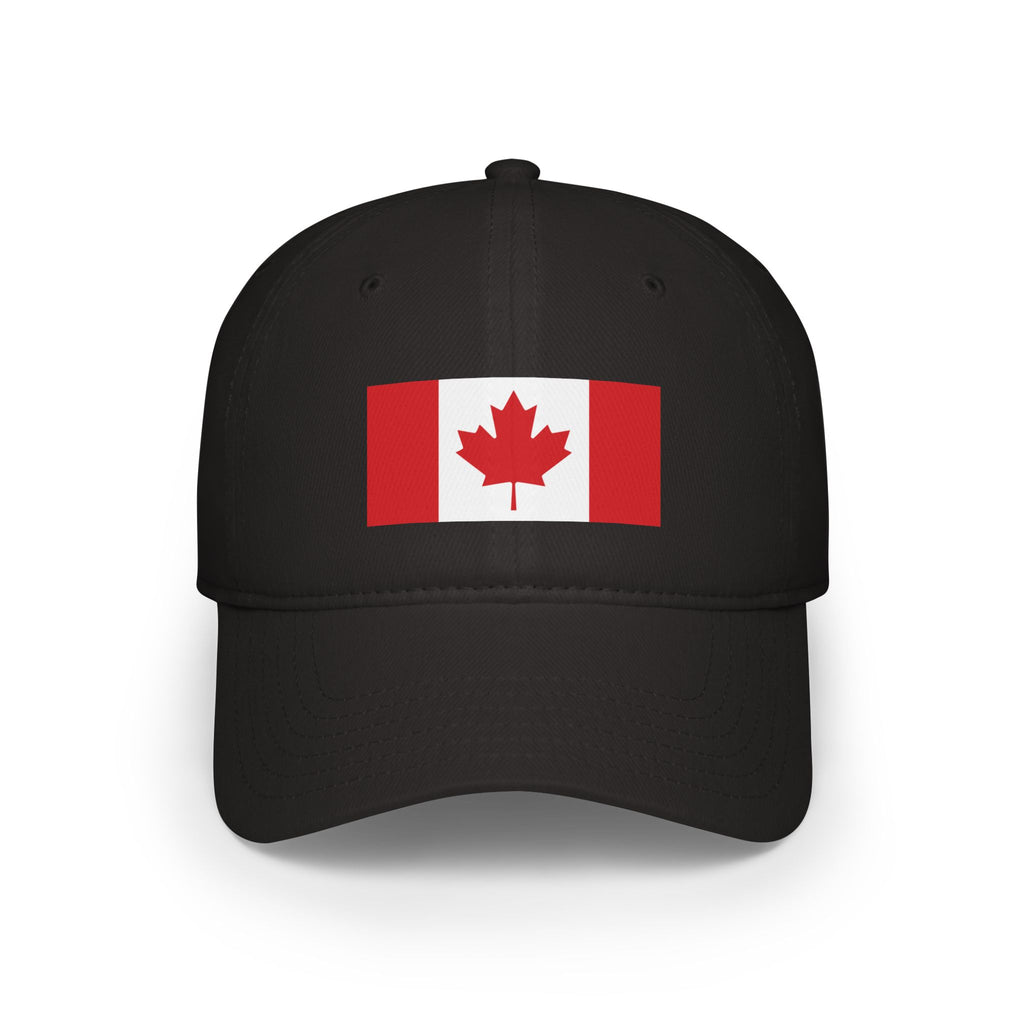 Canada flag hat black