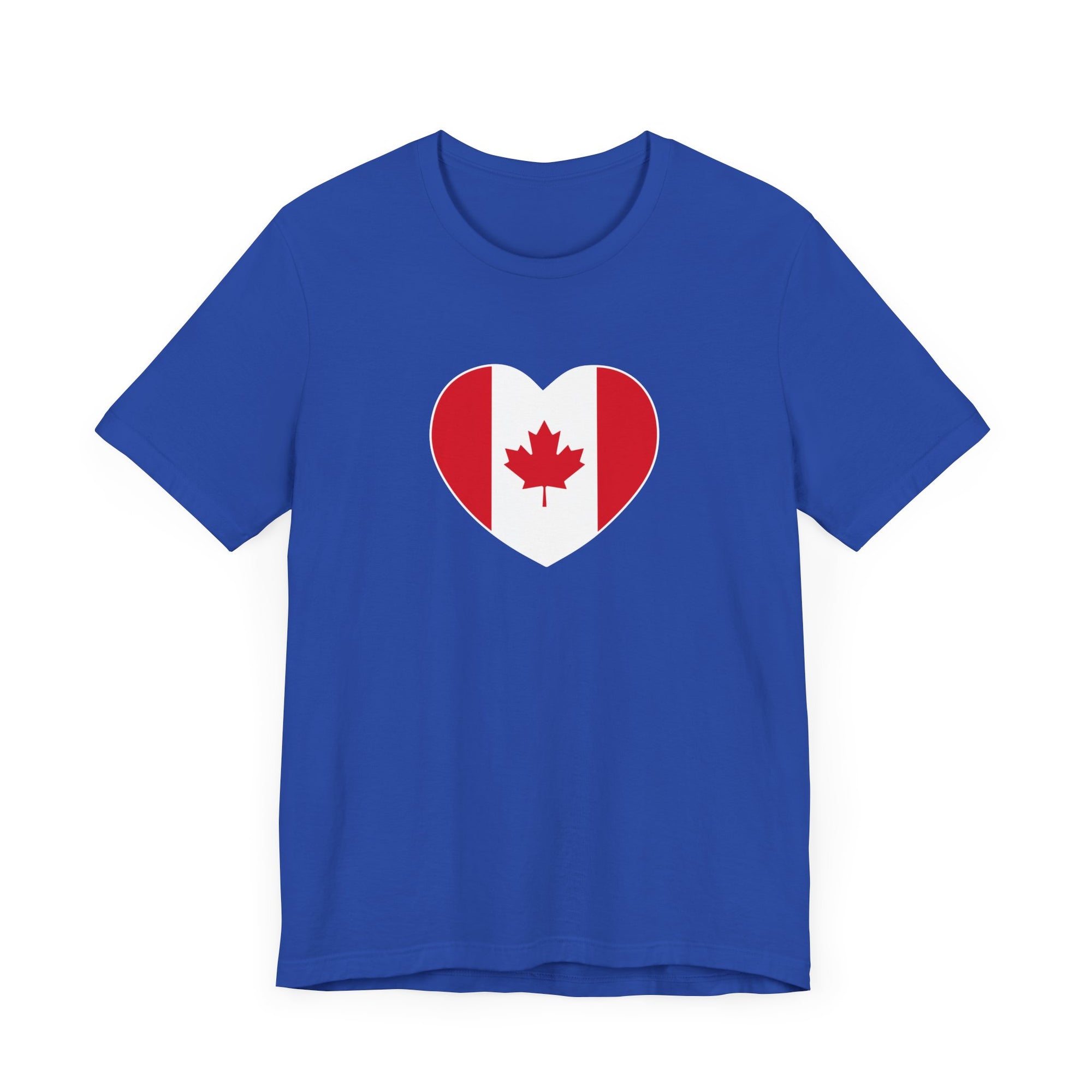 Canada Flag Heart Shirt Blue