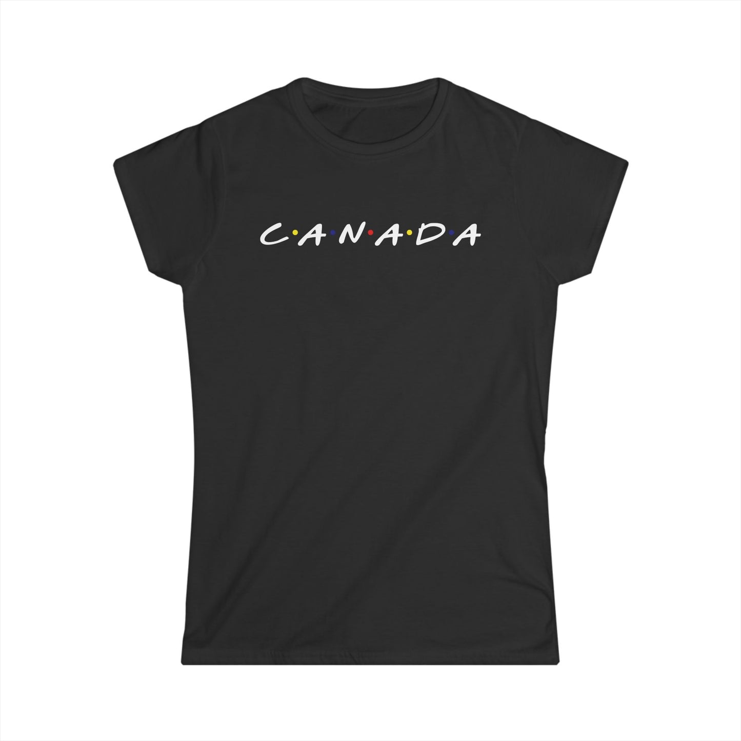 Canada friends theme women's shirt black