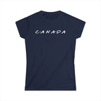 Canada friends theme women's shirt navy