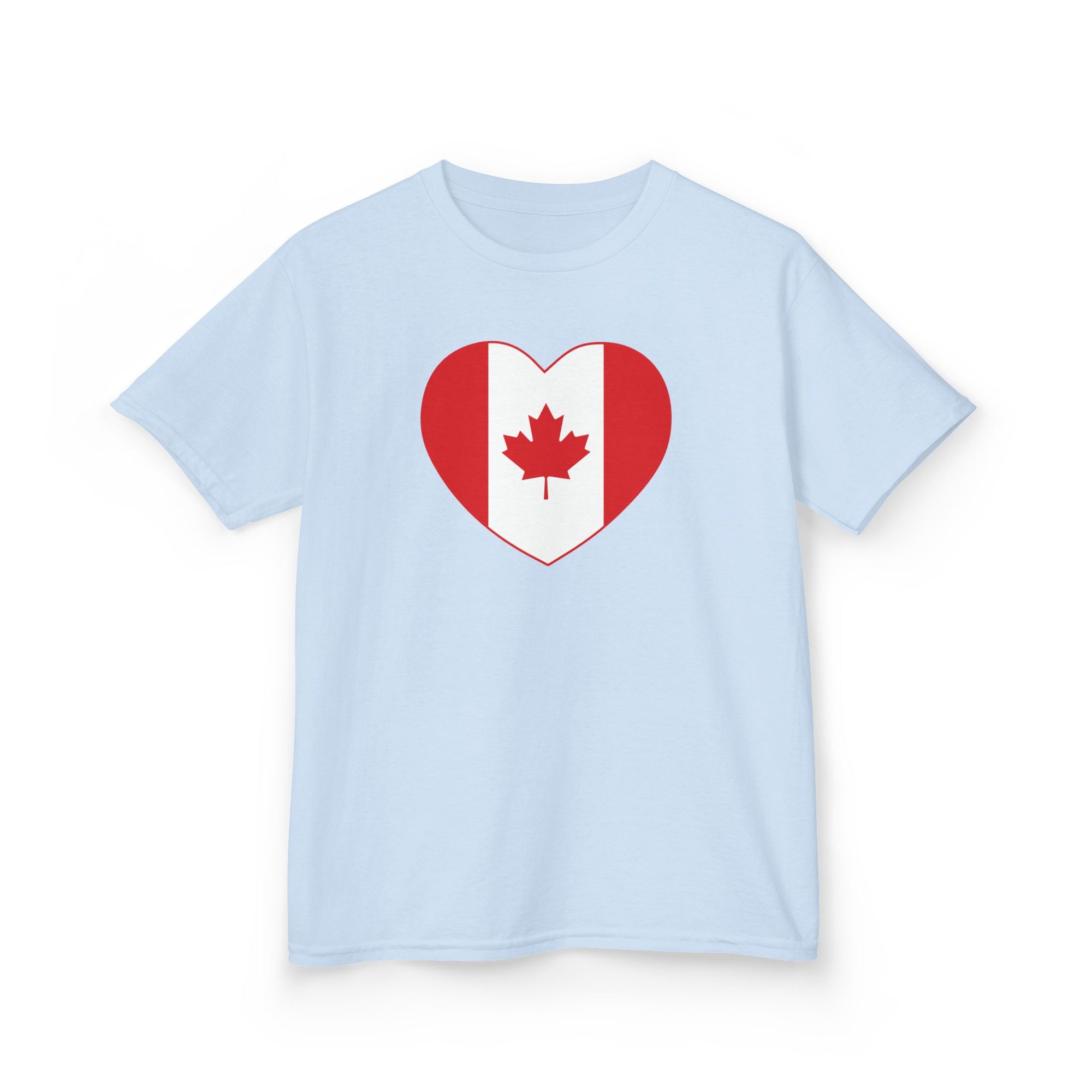 Canada Heart Kid Shirt Light Blue