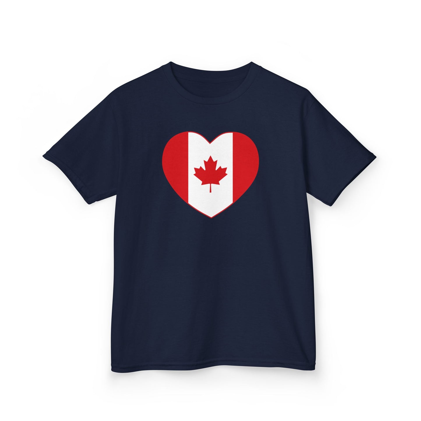 Canada Heart Kid Shirt Navy