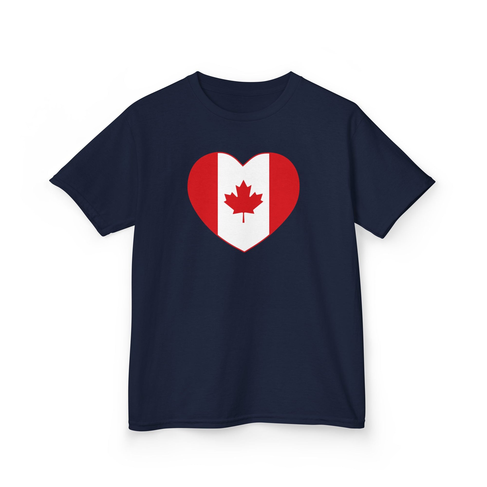Canada Heart Kid Shirt Navy