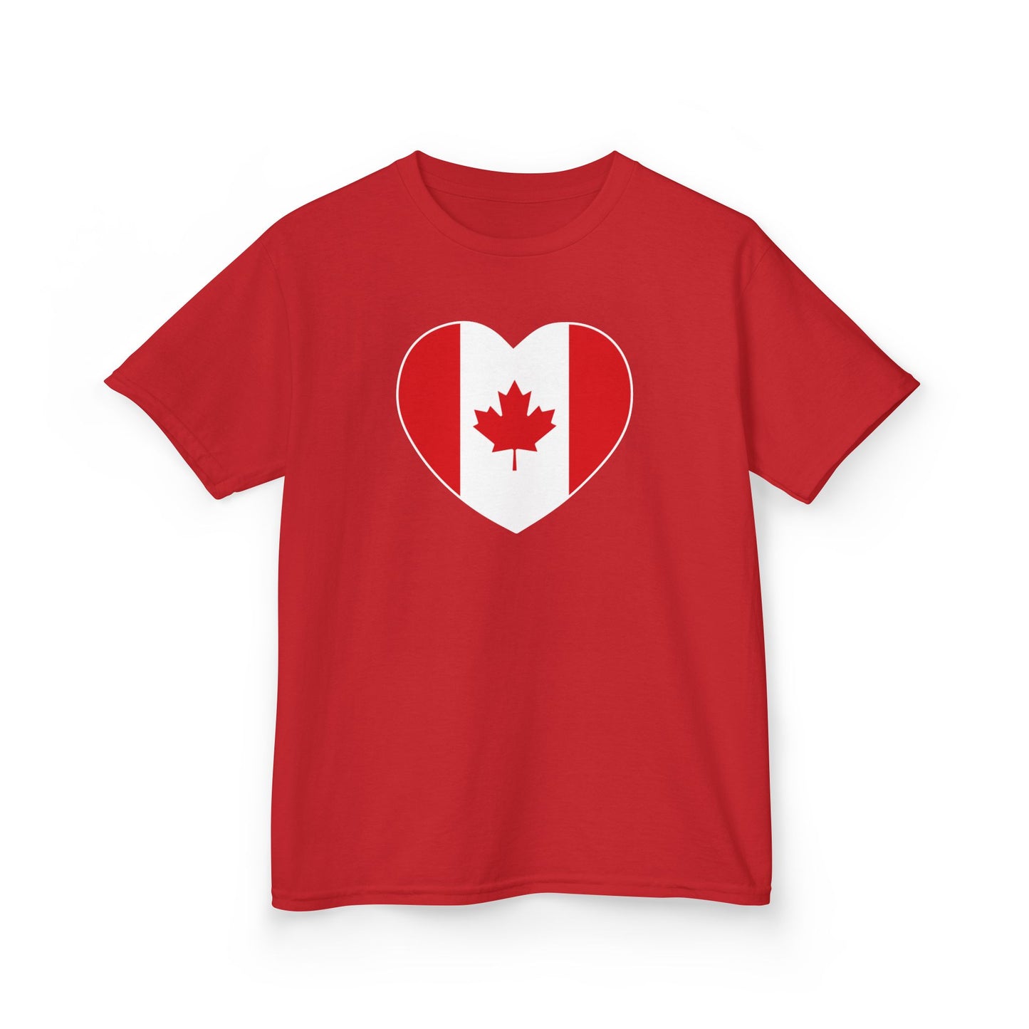 Canada Heart Kid Shirt Red