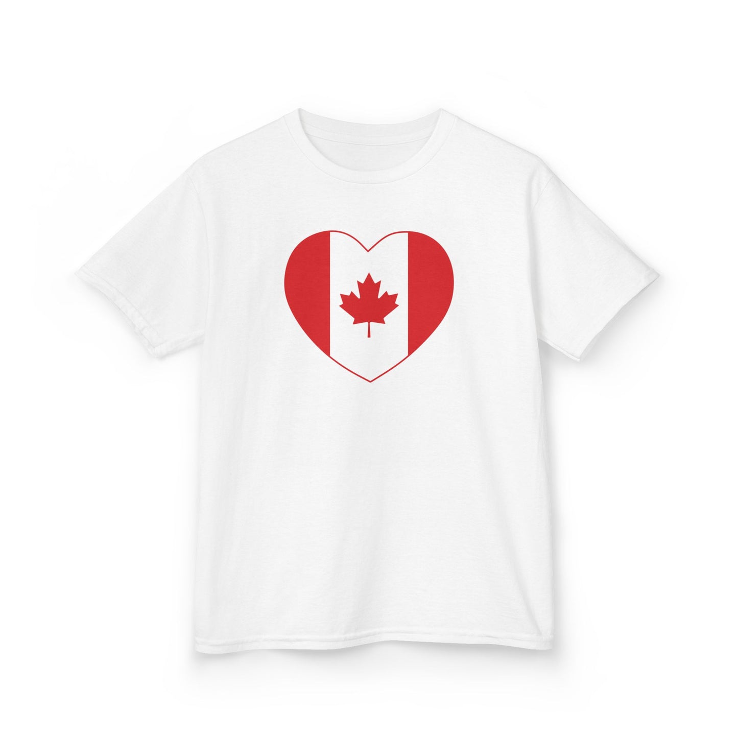 Canada Heart Kid Shirt White