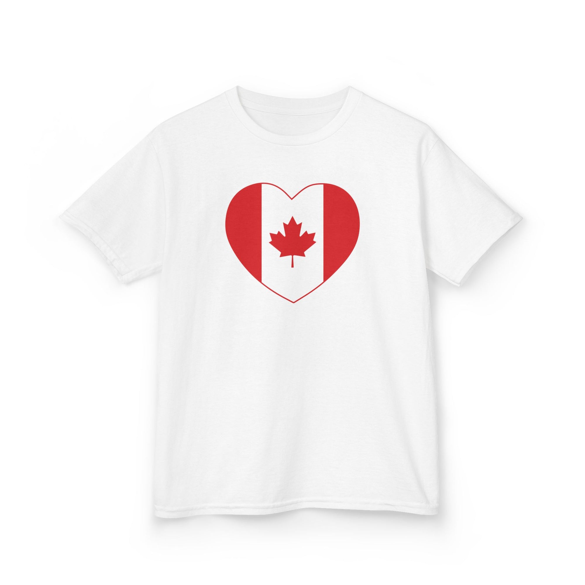 Canada Heart Kid Shirt White