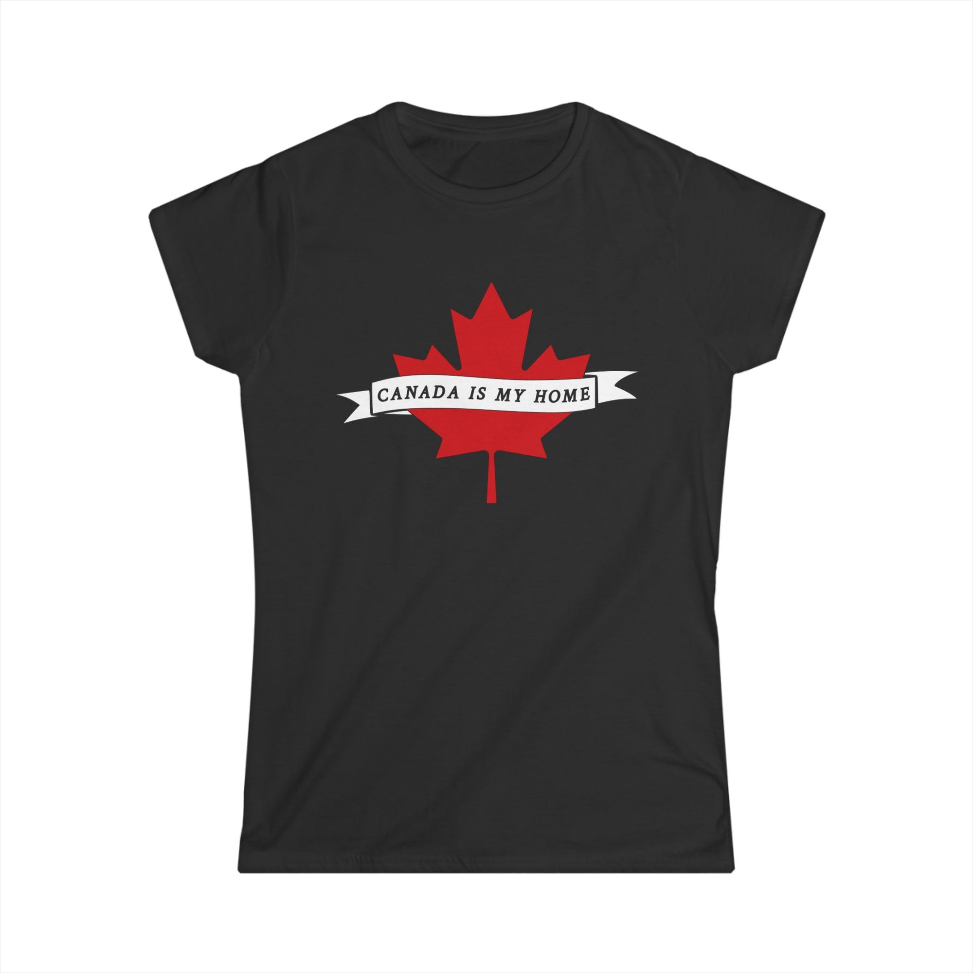 Canada is my home women's shirt black