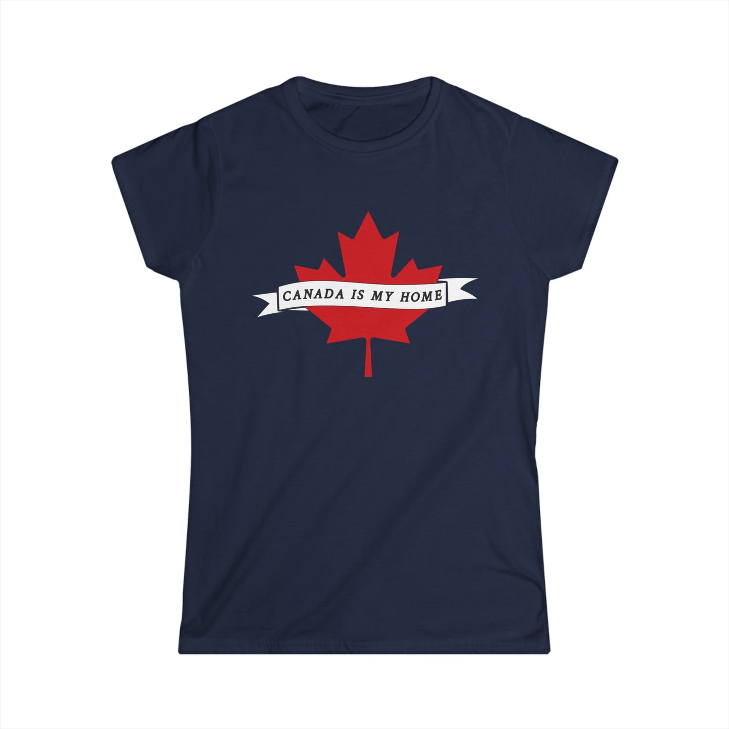 Canada is my home women's shirt navy