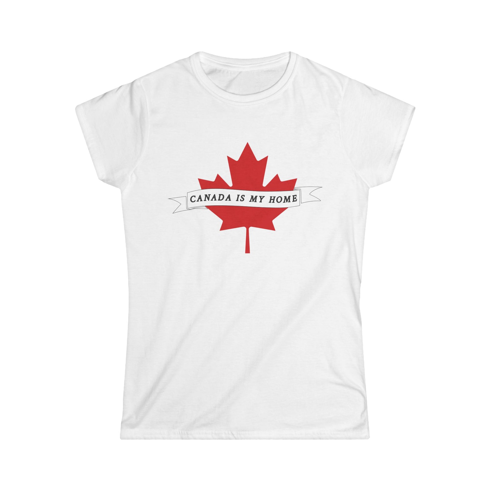 Canada is my home women's shirt white
