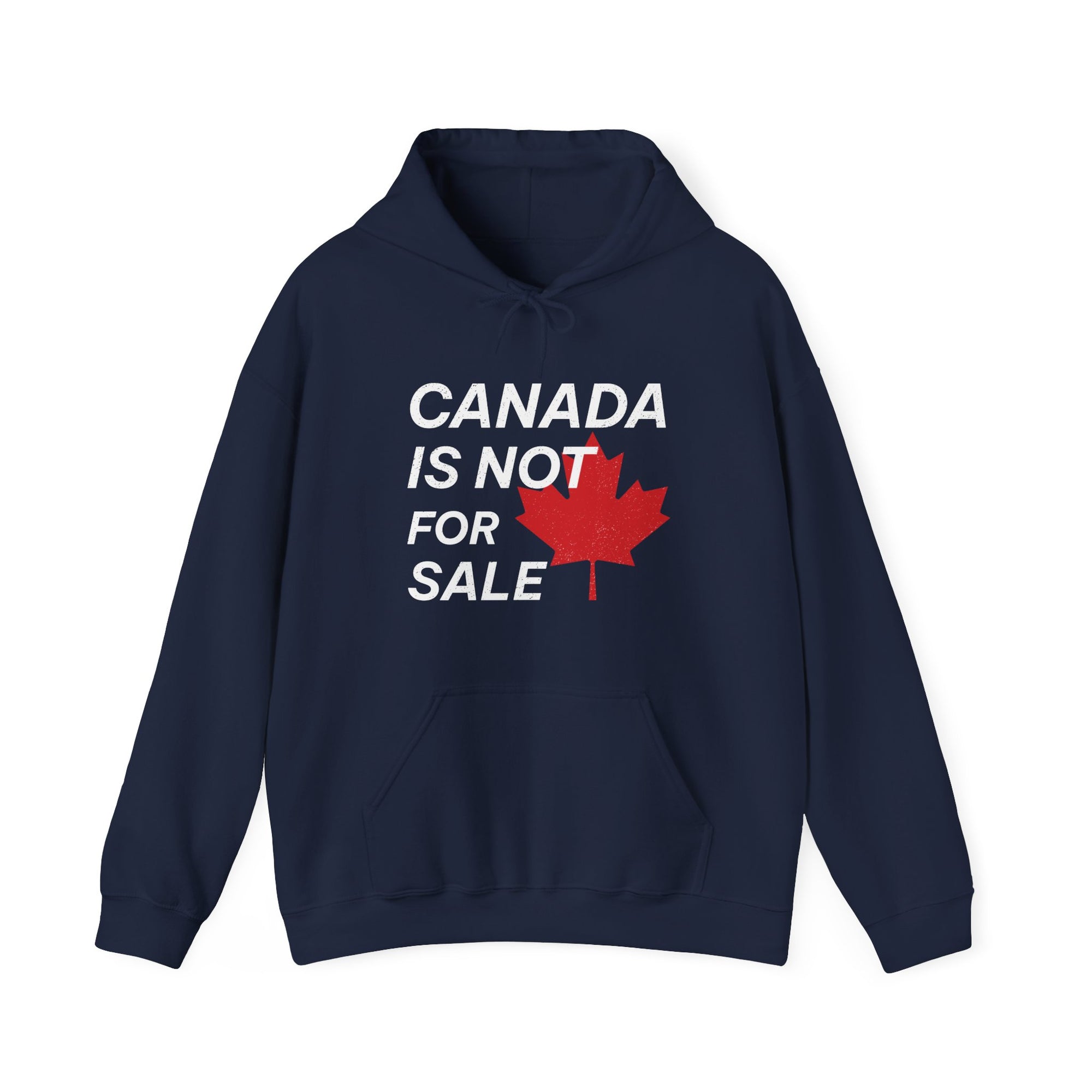 Canada is not for sale hoodie navy