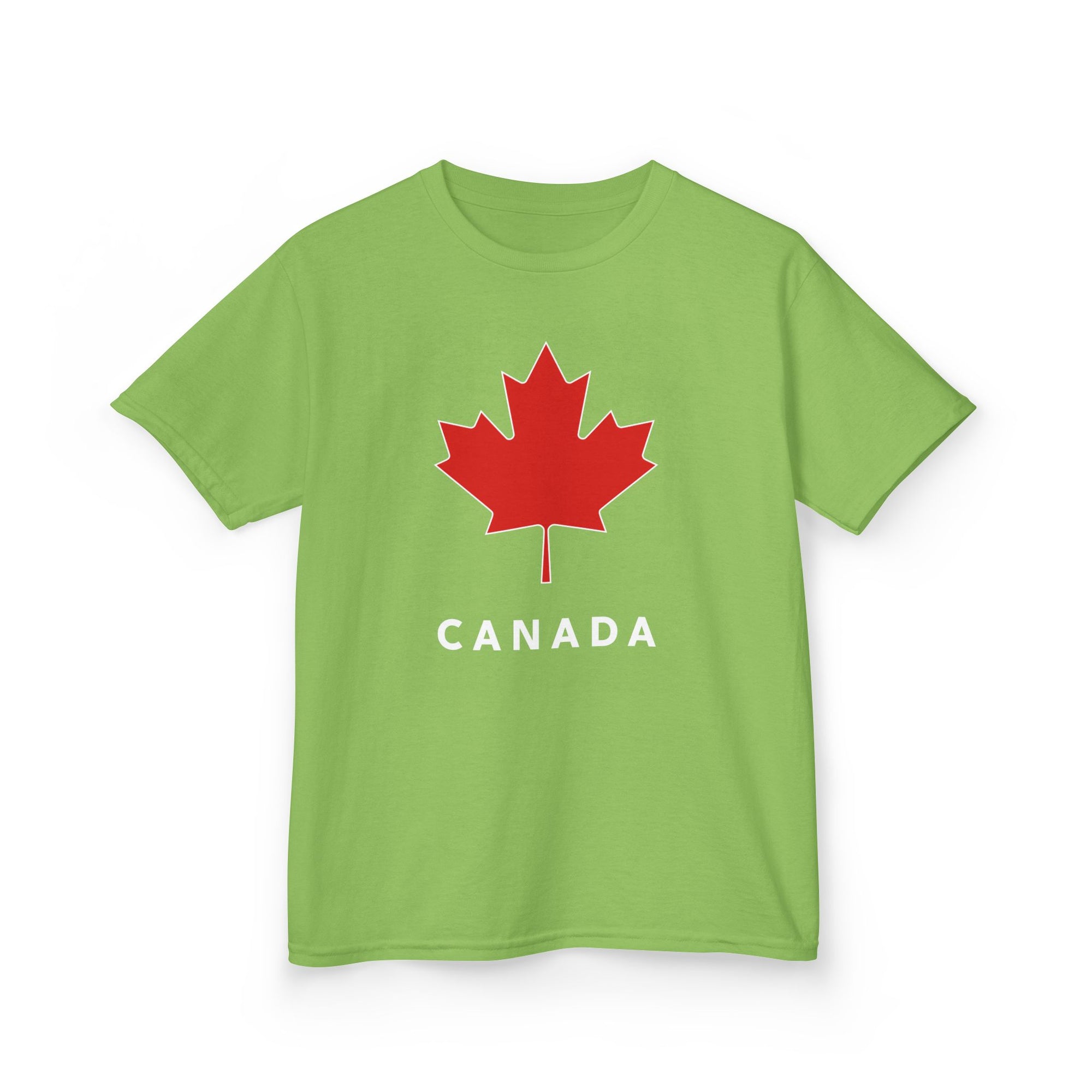 Canada Maple Leaf Kid Shirt Light Green