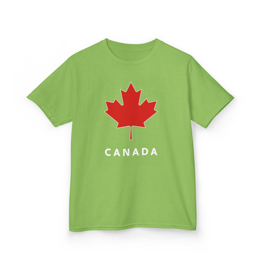 Canada Maple Leaf Kid Shirt Light Green