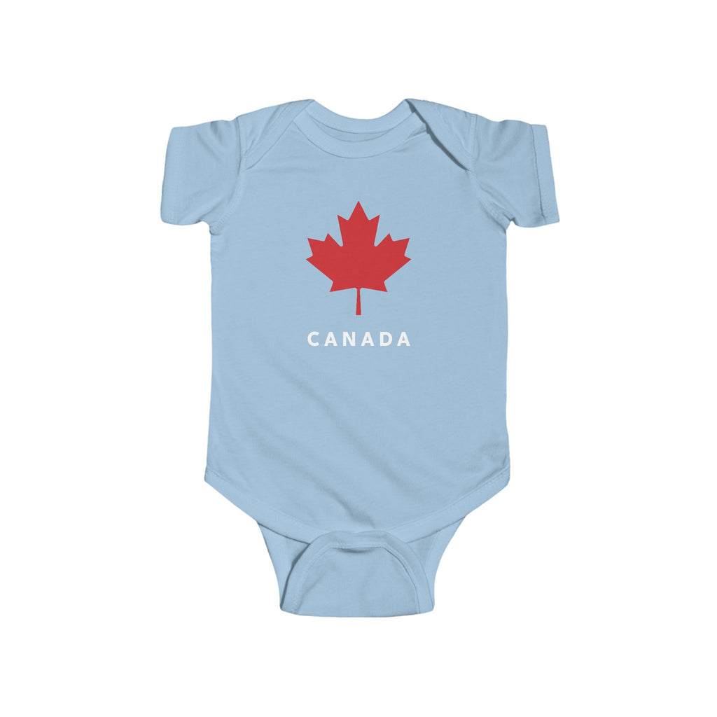 Canada Maple Leaf Onesie Blue
