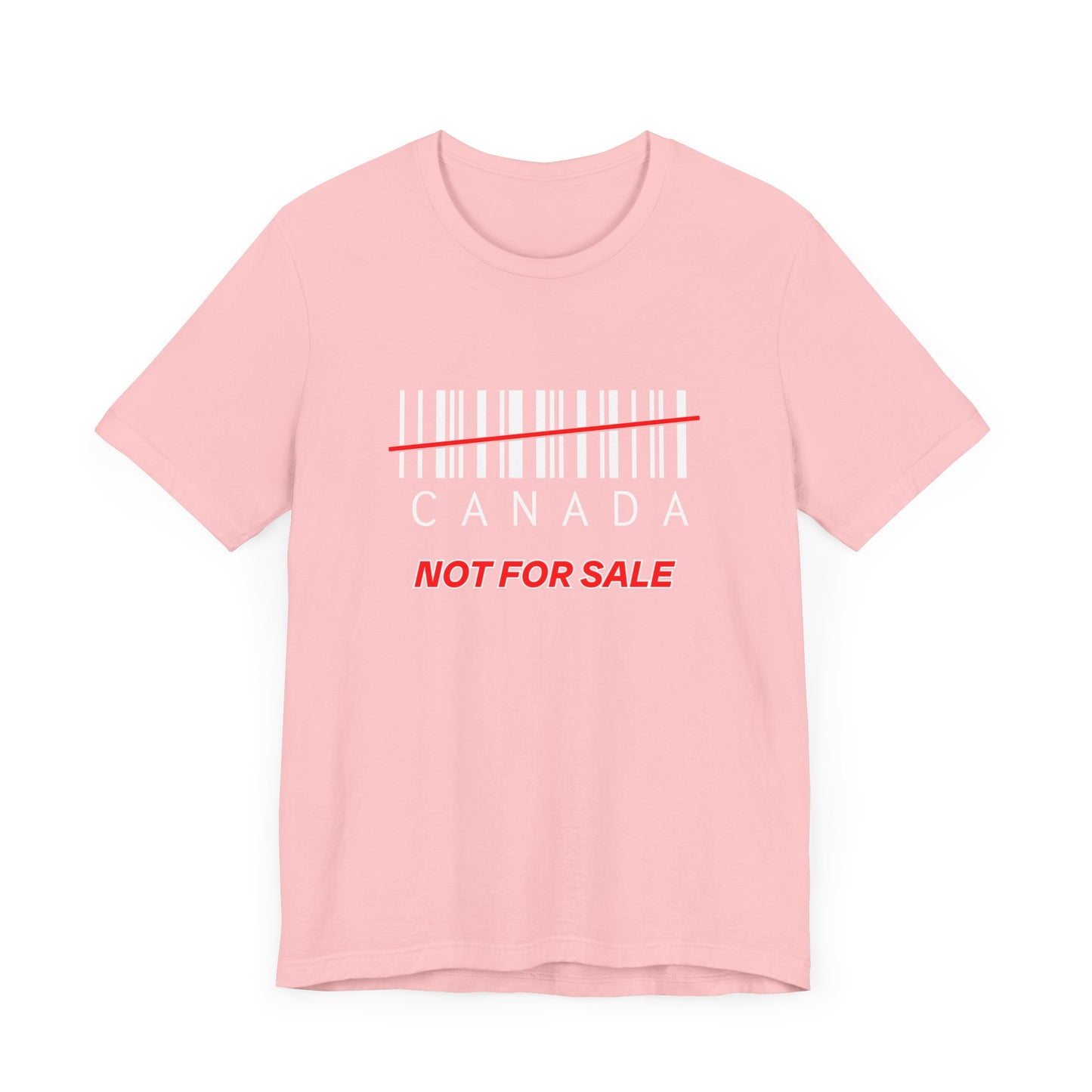 Canada Not For Sale Barcode Shirt Pink
