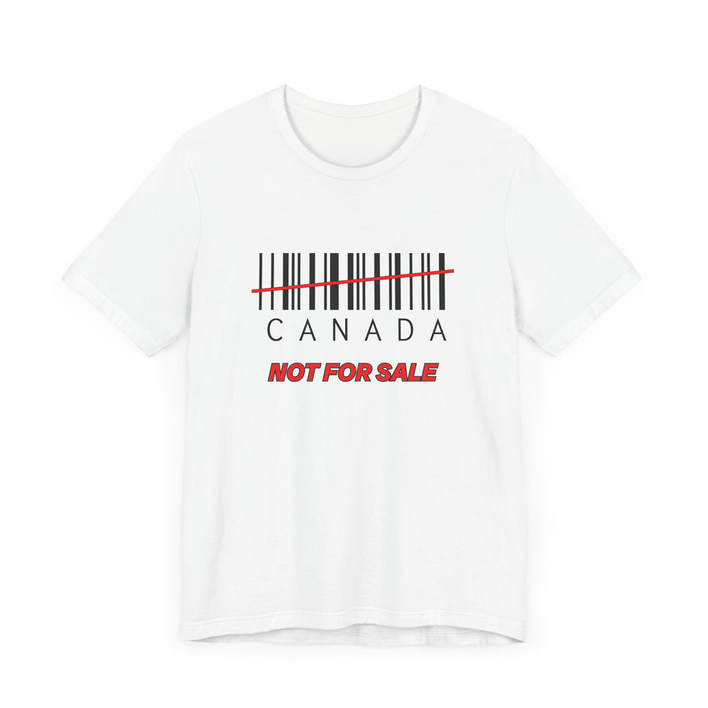 Canada Not For Sale Barcode Shirt White