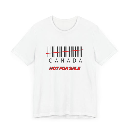 Canada Not For Sale Barcode Shirt White