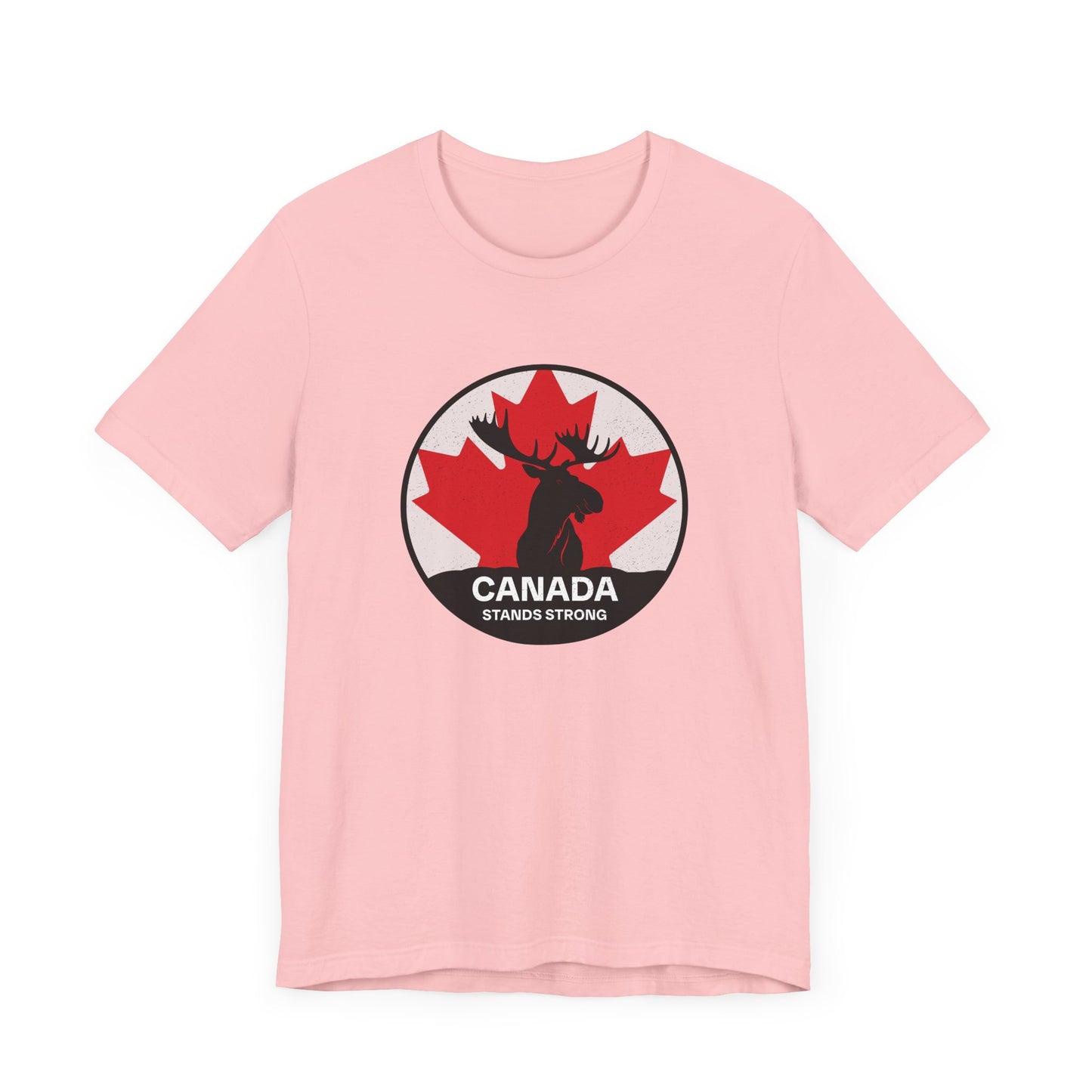 Canada Stands Strong Moose Shirt Pink