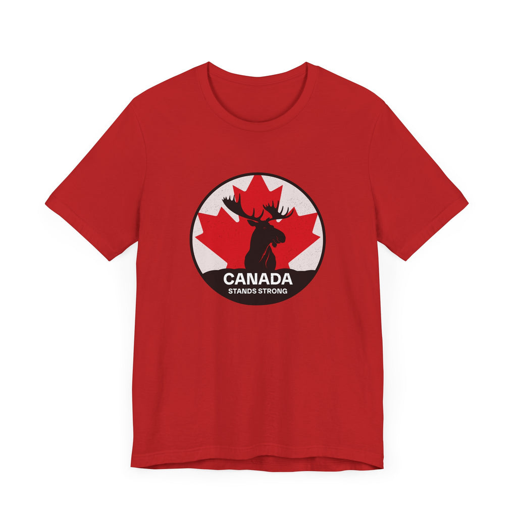 Canada Stands Strong Moose Shirt Red