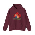 Canada strong woman hoodie maroon