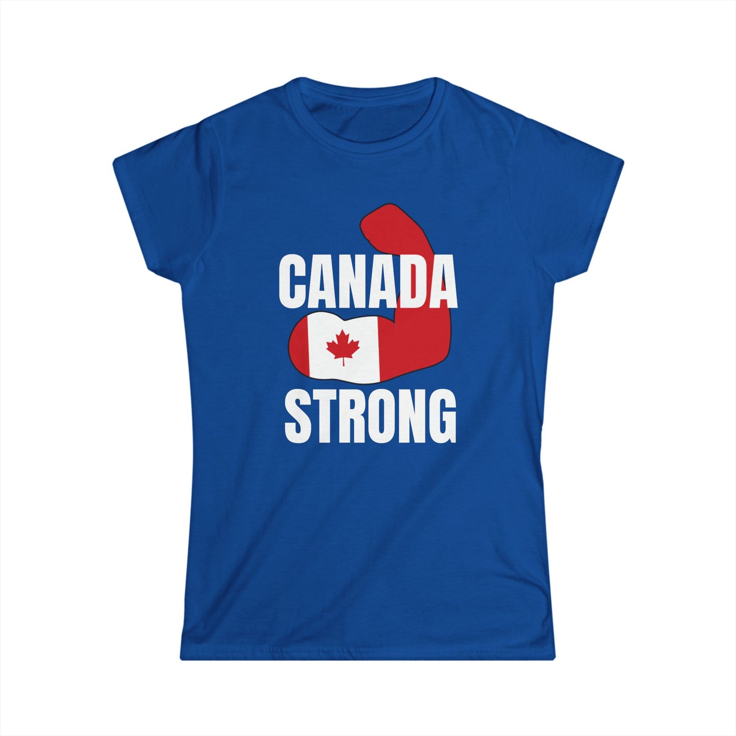 Canada Strong Women Shirt Blue